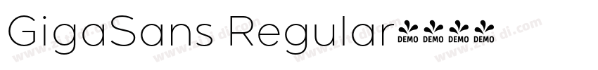 GigaSans Regular字体转换
